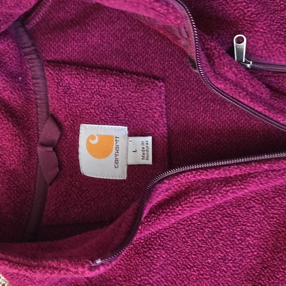Carhartt Burgundy Fleece Vest - Picture 2 of 2